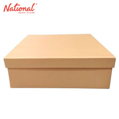 Plain Color Gift Box Square Flat Large 21x21x6.5cm - Giftwrapping Supplies