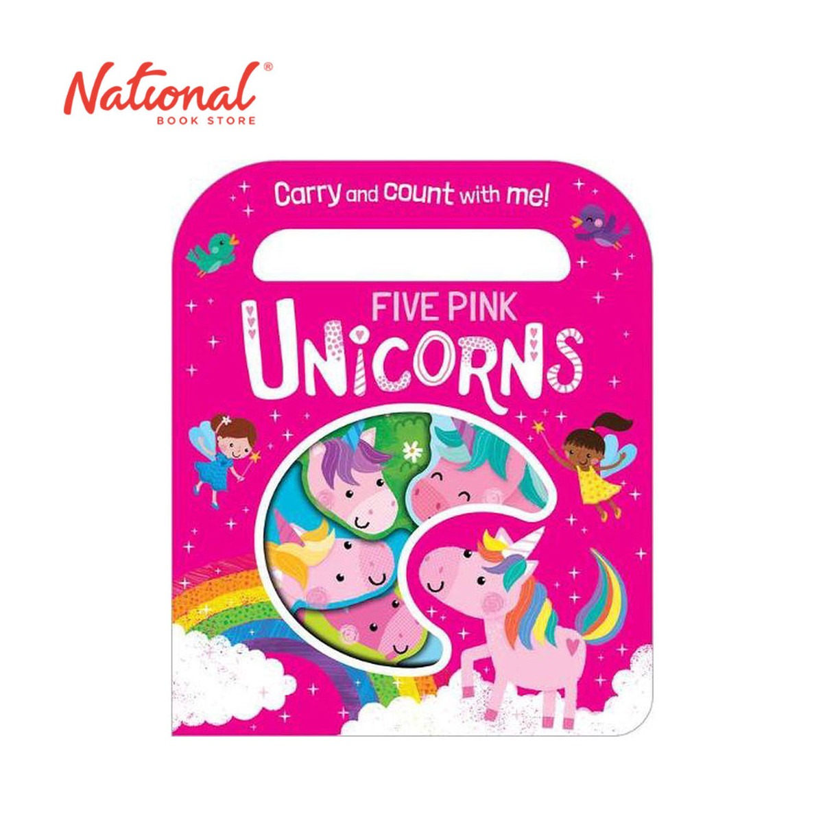 Count And Carry: Five Pink Unicorns By Katie Button - Board Book for Kids