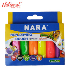 Nara Non - Drying Dough 03027836 6 Neon Colors Sticks...