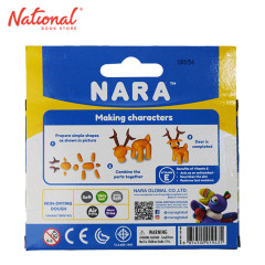Nara Non - Drying Dough 03027836 6 Neon Colors Sticks 135g - DIY Products - Arts & Crafts