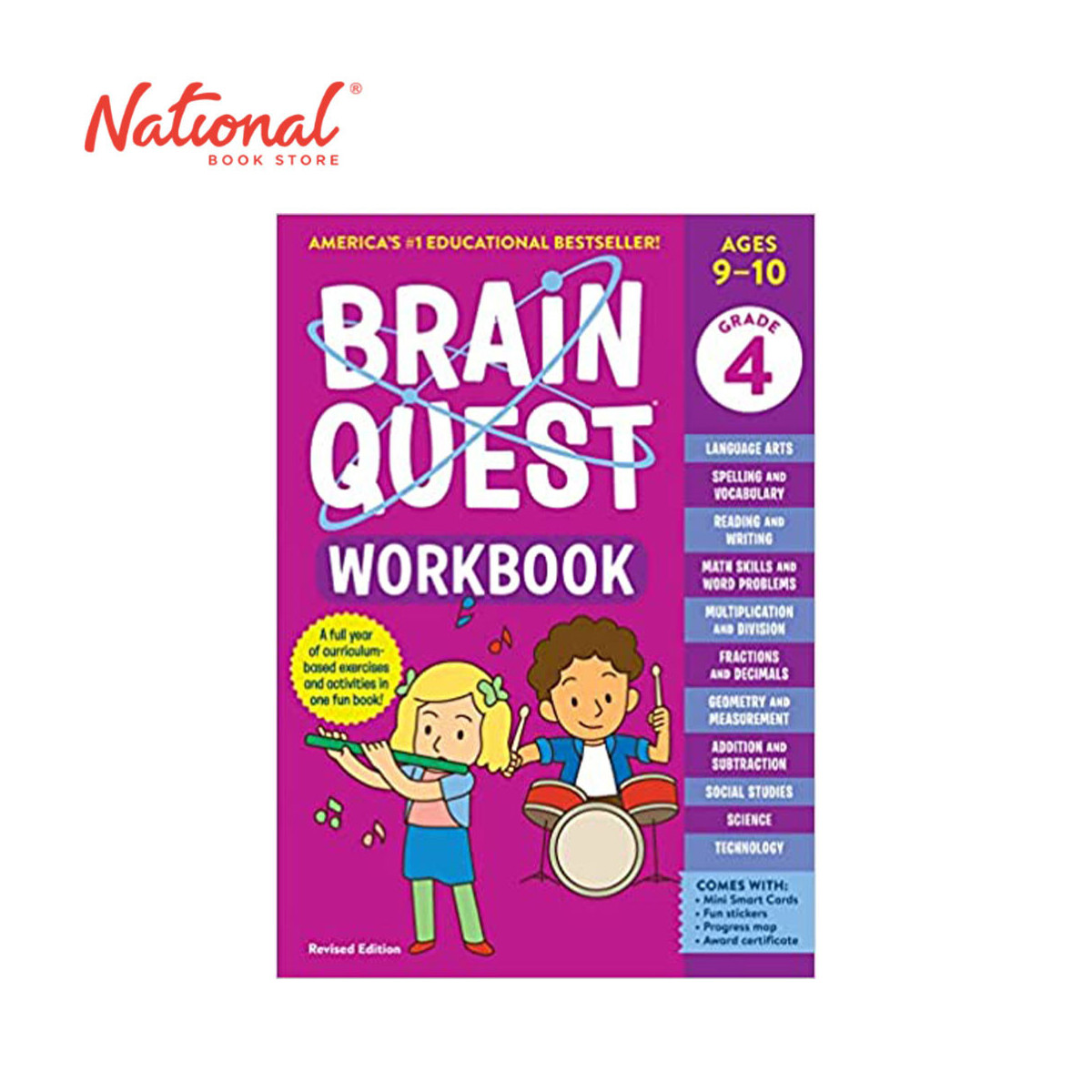 Brain Quest Workbook: 4th Grade Revised Edition - Trade Paperback - Activity Books for Kids