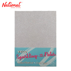 VECO JOURNAL NOTEBOOK 5.12x7.48IN SPARKLING SILVER