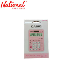 Casio Desktop Calculator MX12B Pink MT Dual Power - School - Office - Business Essentials