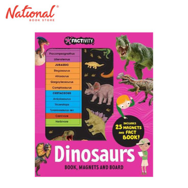 Factivity: Dinosaurs Book, Magnets And Board Neon Ed - Trade Paperback