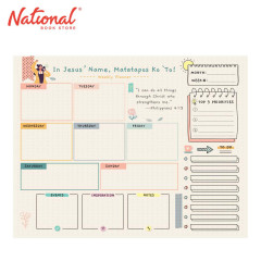 Plano Ni Lord Undated Planner Pad Week-to-View In Jesus Name, Matatapos Ko To! - Stationery