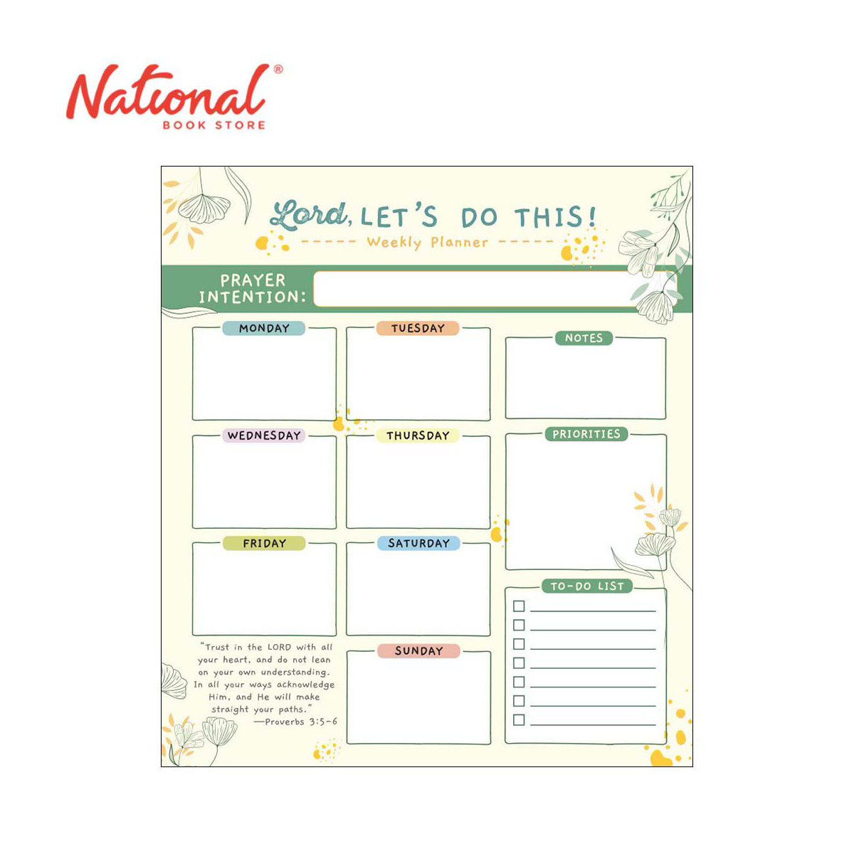 Plano Ni Lord Undated Planner Pad Week-To-View Lord, Lets Do This! - Stationery