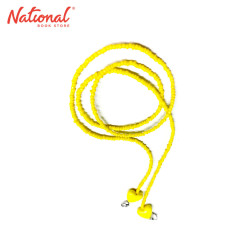 Face Mask Lanyard Colored Beads Yellow with Heart -...