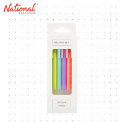 Gel Pens 0.8mm Pastel 6's ID12540 - School Supplies