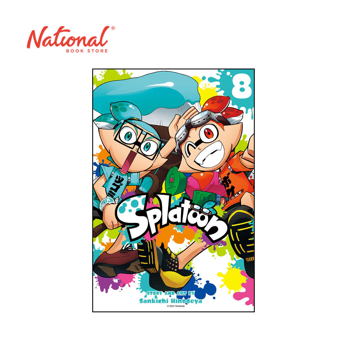 Splatoon No.8 by Sankichi Hinodeya - Trade Paperback - Book for Kids - Manga
