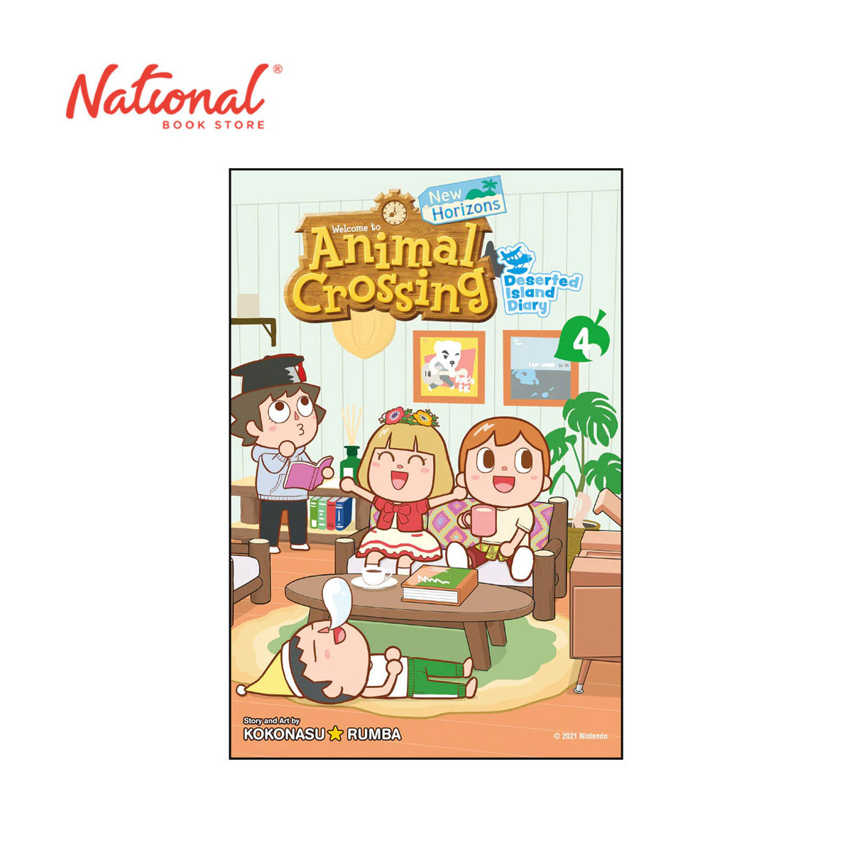 Animal Crossing: Deserted Island Diary No. 4 by Kokonasu & Rumba - Trade Paperback - Book for Kids - Manga