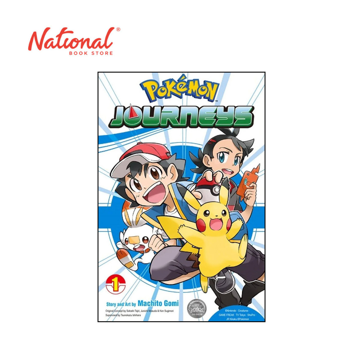 Pokemon Journeys No.1 by Machito Gomi - Trade Paperback - Books for Kids - Manga