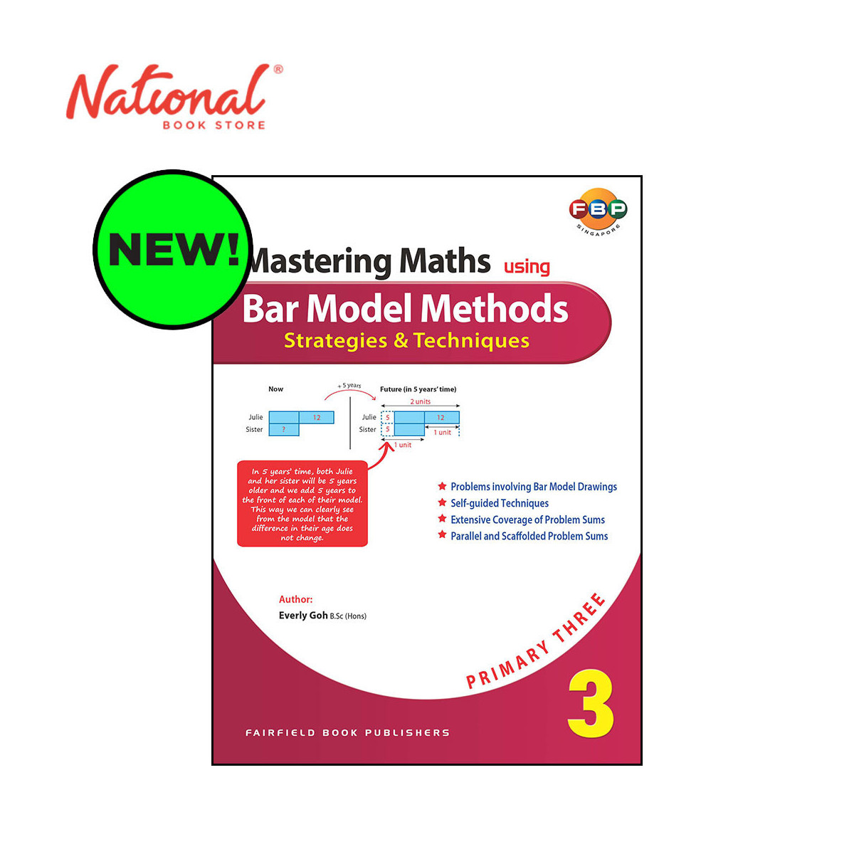 Mastering Maths Using Bar Model Methods Primary 3 by Everly Goh - Trade Paperback - Academic Books