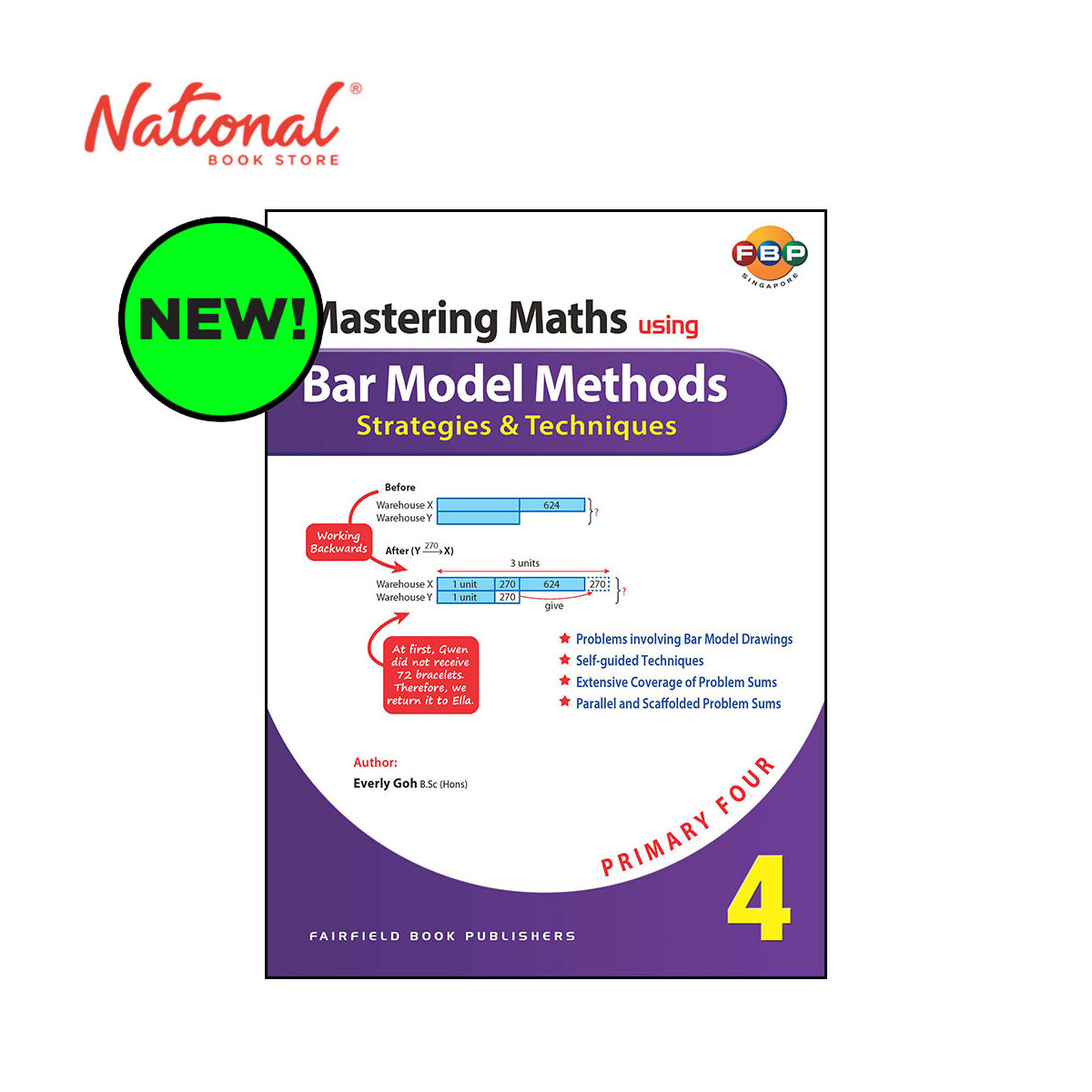 Mastering Maths Using Bar Model Methods Primary 4 by Everly Goh - Trade Paperback - Academic Books