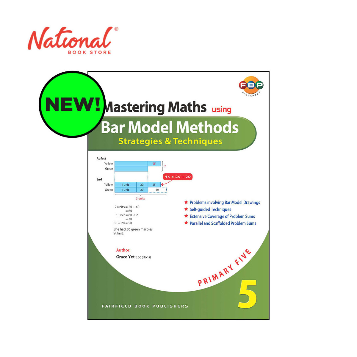 Mastering Maths Using Bar Model Methods Primary 5 by Grace Yet - Trade Paperback - Academic Books