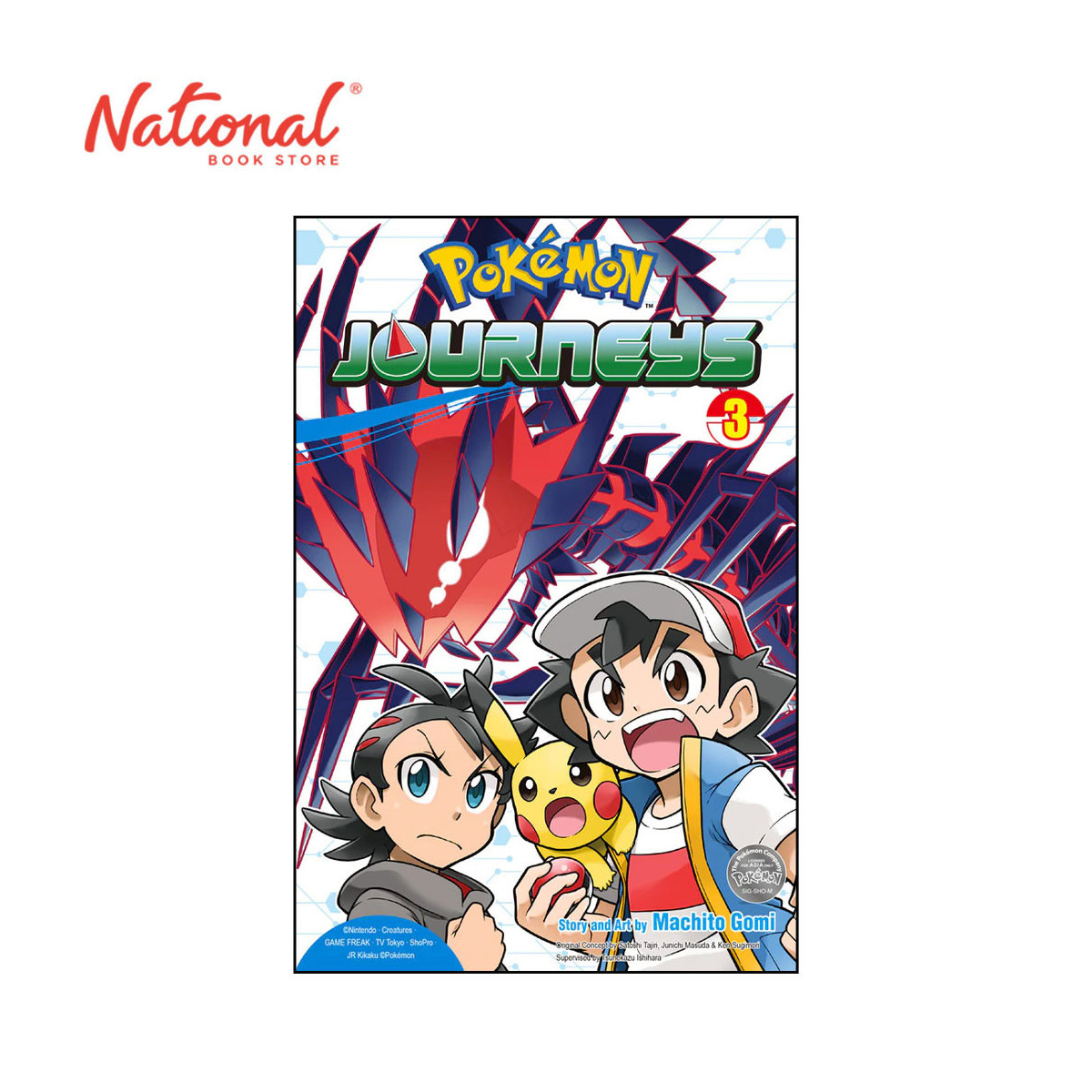 Pokemon Journeys No.3 by Machito Gomi - Trade Paperback - Books for Kids - Manga