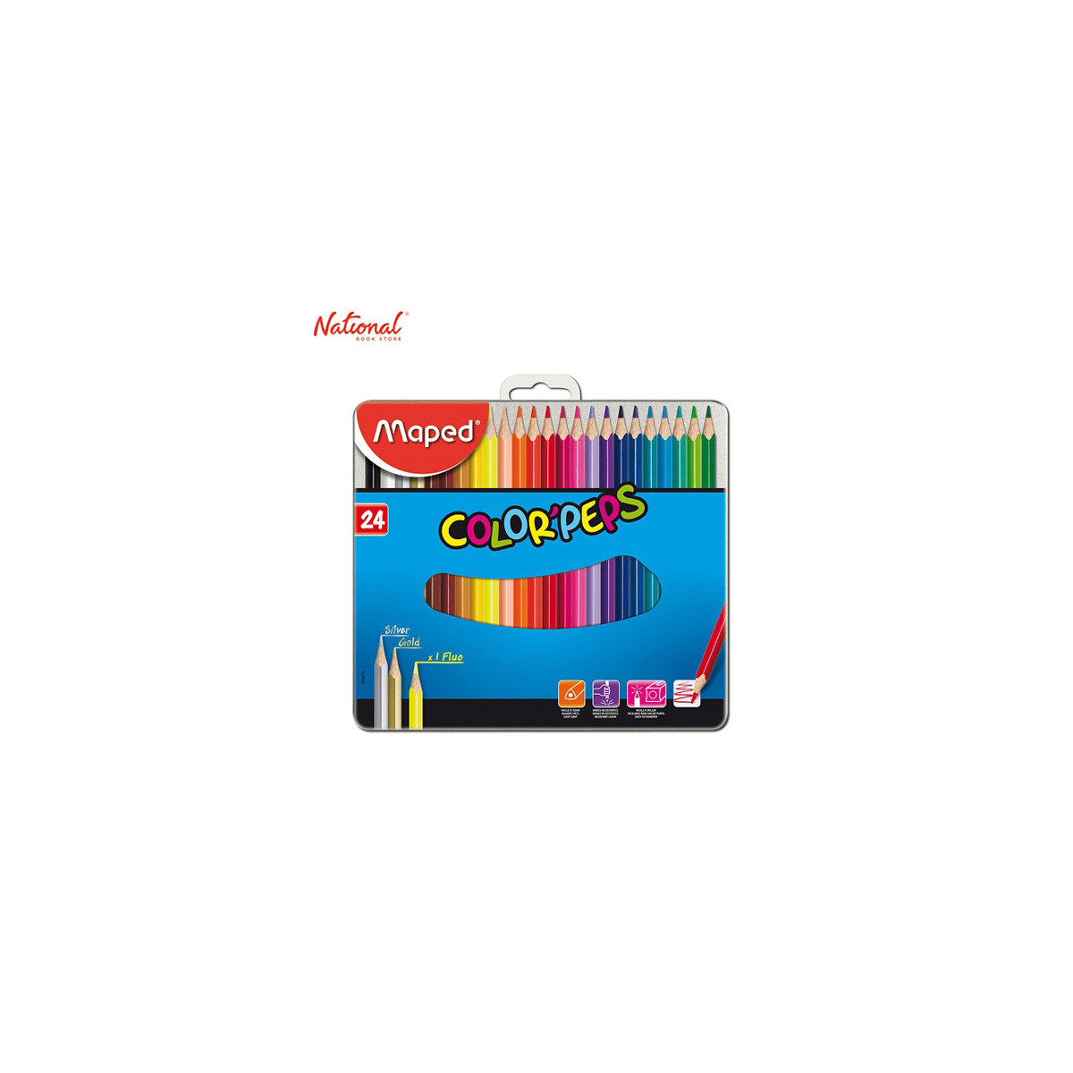 Maped Color'peps Classic Colored Pencil 832016 24 colors in metal box
