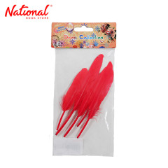 Arco Diana Feathers F4458, Red - Arts & Crafts Supplies -...