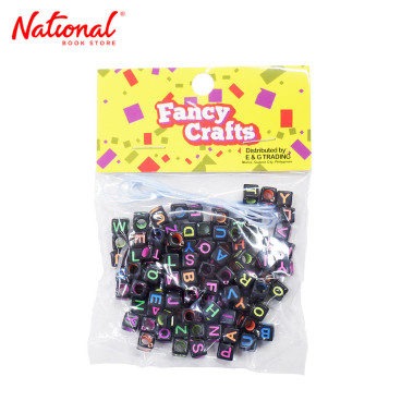 Letter Beads EG18139, Black Neon - Arts & Crafts Supplies - Scrapbooking