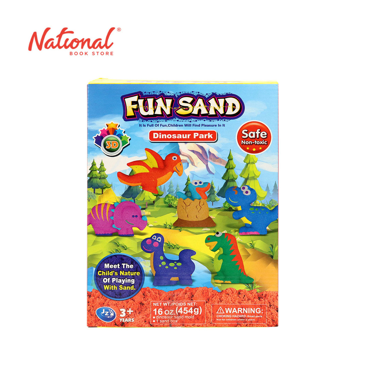 Fun Sand JZ6603, Dinosaur Park - Arts & Crafts Supplies - DIY Activity Packs