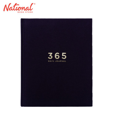 365 Daily Journal Denim Fabric Cover 6.3x7.8 inches 184 Sheets - Notebooks & Journals
