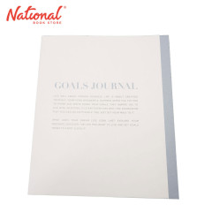 Goals Grey PU Leather - Hardcover Journal 80's 6.3x7.8 inches - School Supplies