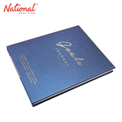 Goals Blue PU Leather - Hardcover Journal 80's 6.3x7.8 inches - School Supplies