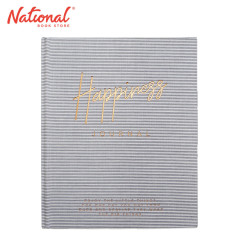 Happiness Dark Grey Fabric - Hardcover Journal 80's...
