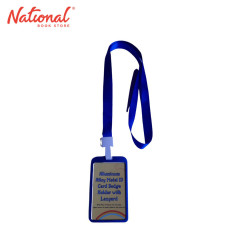 ID Protector Vertical with Lanyard Aluminum Plain Blue...