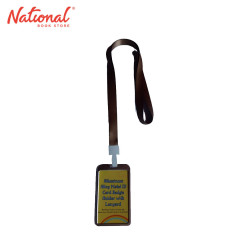ID Protector Vertical with Lanyard Aluminum Plain Brown...