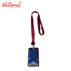 ID Protector Vertical with Lanyard Aluminum Stripe Red...