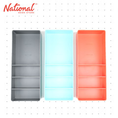 NB Looking Desk Organizer NC19ST018 Orange 4-Slot Adjustable - Office Supplies