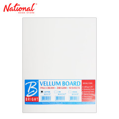 Bright Vellum Board 220GSM 10's Pale Cream Short - School...