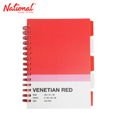 Premiere Notes 5-Subject Notebook Color Coded 6x8.5in Red...