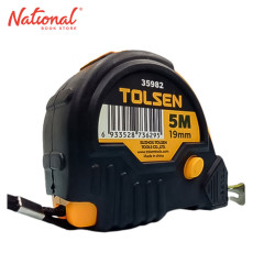 Tolsen Steel Tape Metric Blade 35982 5m/16ftx19mm - Home Tools