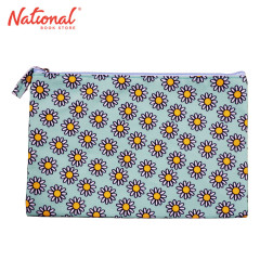 Cloth Envelope ID11920-2 A5 Zipper Lock Flower Design -...