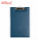 Clipboard 10992T Long with Cover Wire Clip Vertical with Hanger And Inside Pocket Blue