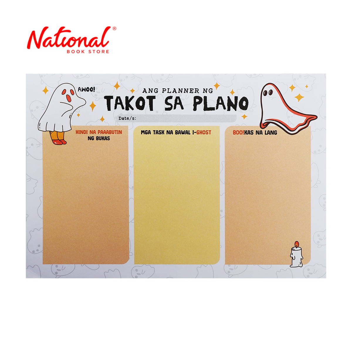 Ang Planner Ng Takot Sa Plano Awoo! Undated Planner Pad - School Supplies