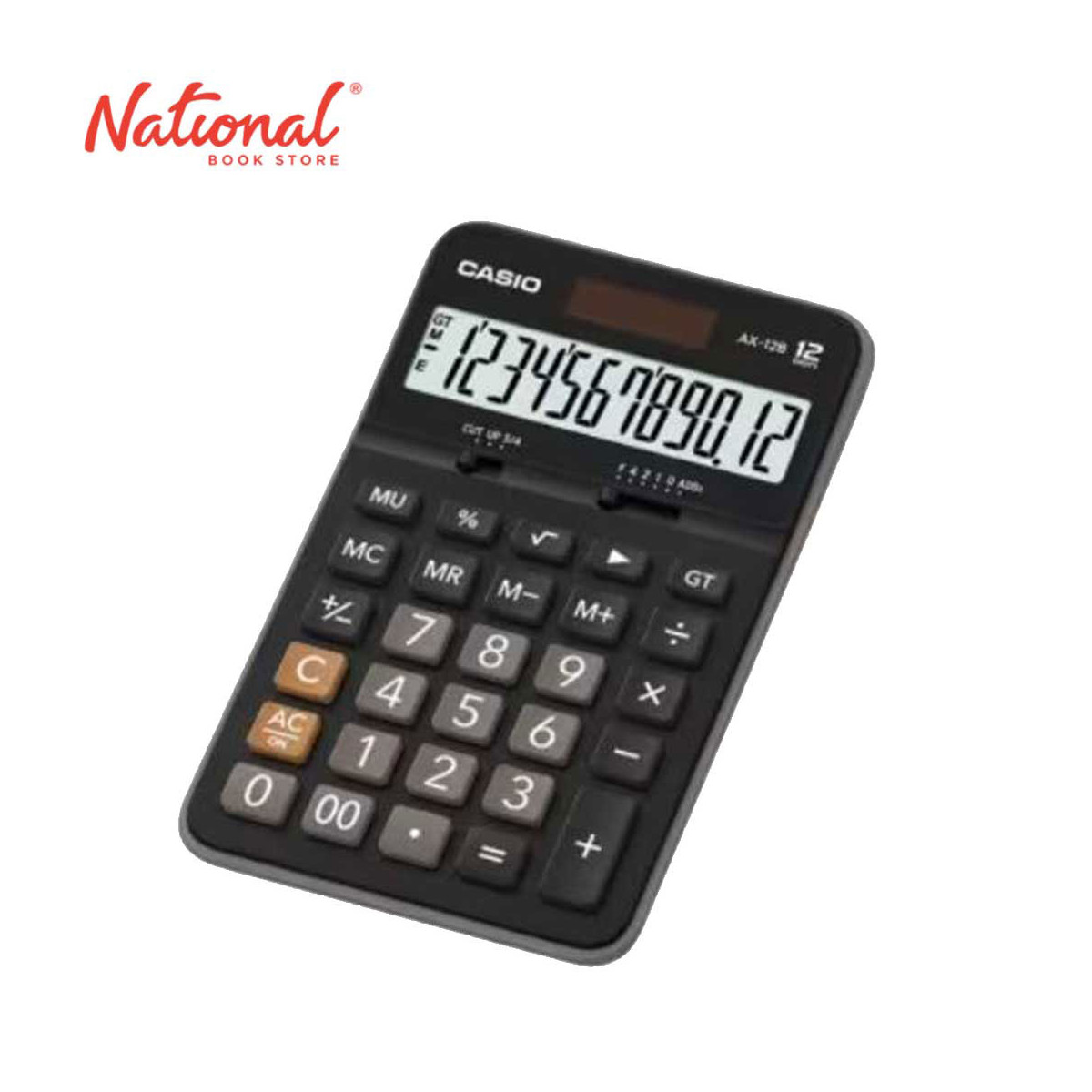 Casio Desktop Calculator AX12B Black 12 Digits - Office Equipment