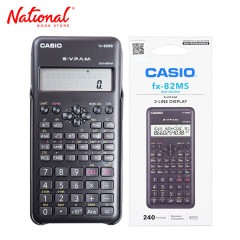 Casio Scientific Calculator FX82MS Black 240 Functions...