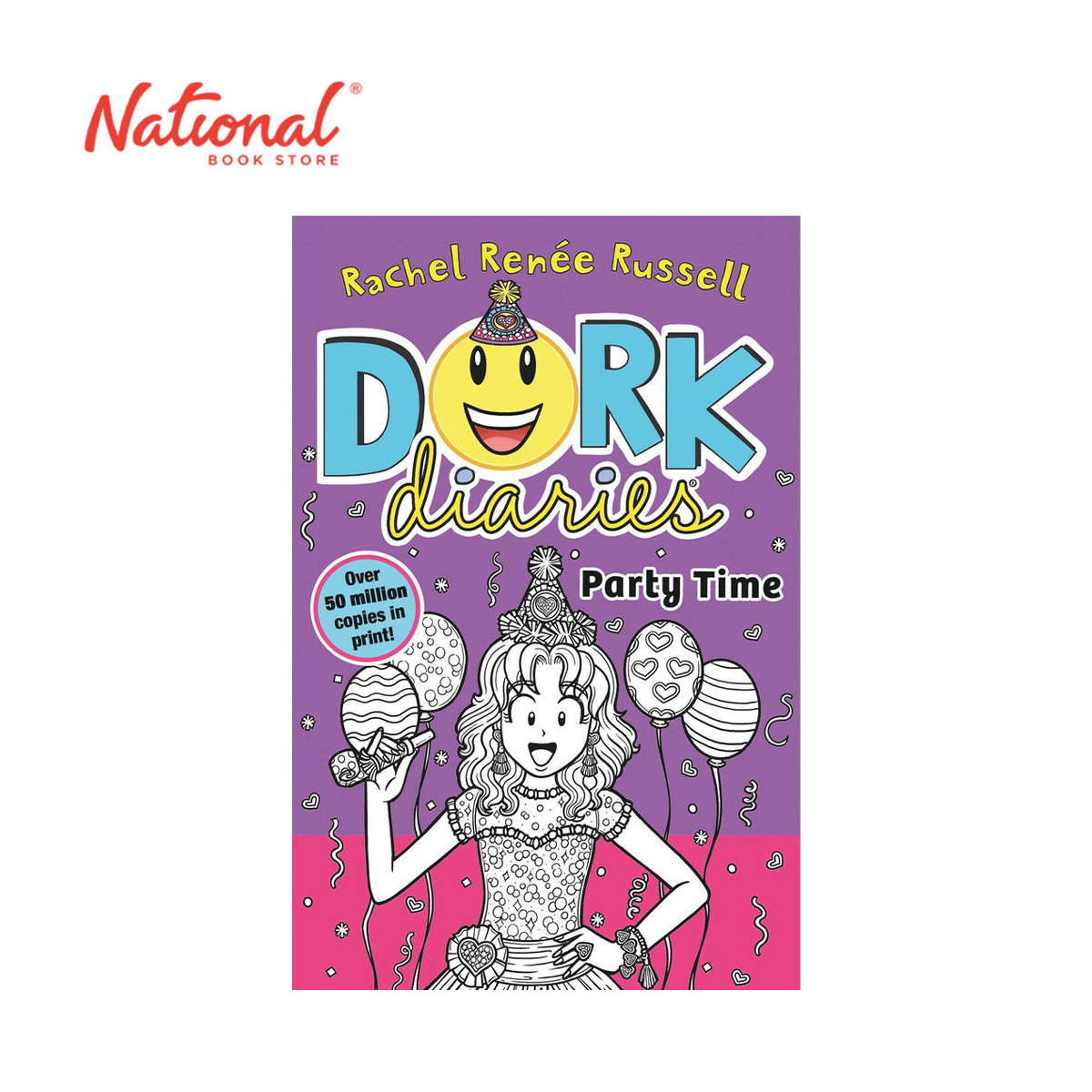 Dork Diaries 2: Party Time UK New Cover By Rachel Renee Russell - Trade Paperback - Children's Books