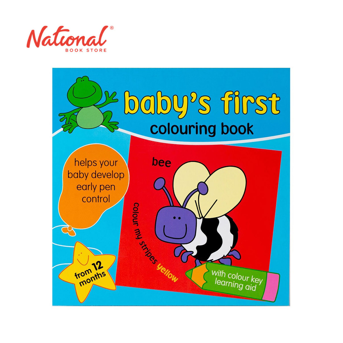 Baby's First Colouring Book Blue - Trade Paperback - Coloring Books for Kids