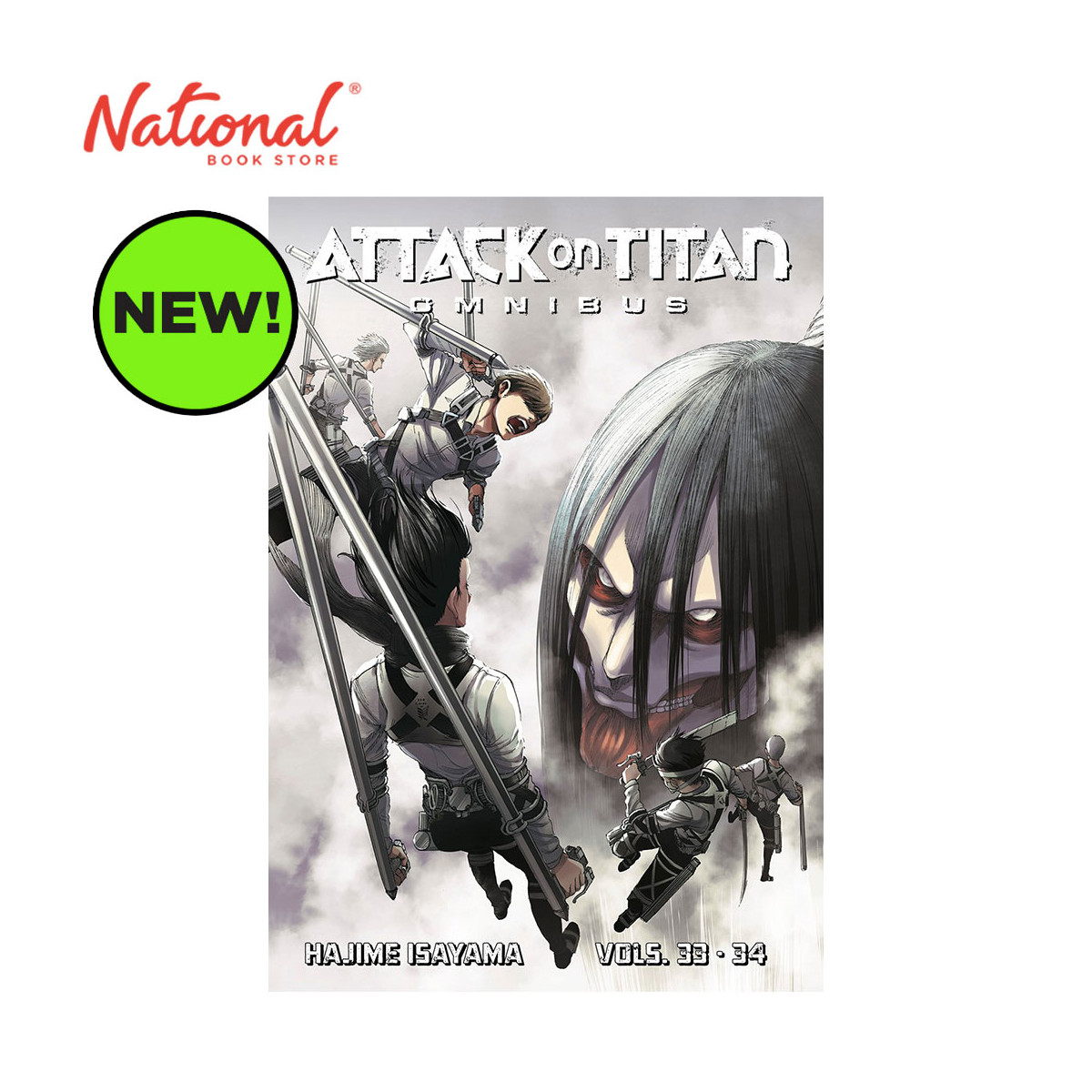 Attack On Titan Omnibus 12 Volume 33-34 by Hajime Isayama - Trade Paperback - Teens Fiction - Manga