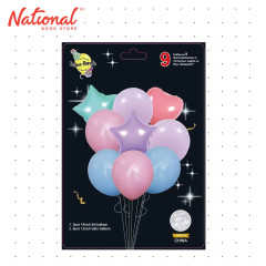 Balloon Set Foil and Latex 9 in 1 - Party Supplies - Decorations