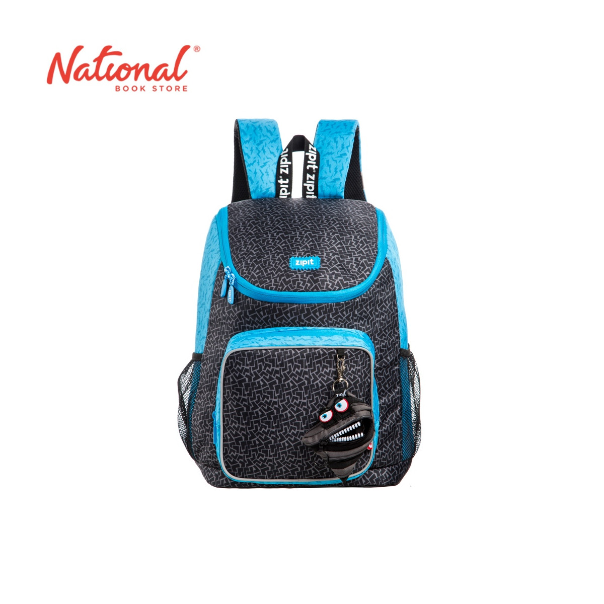 Zipit Premium Wildings Backpack BPWD-BGP Black with Mini Pouch - School Bags