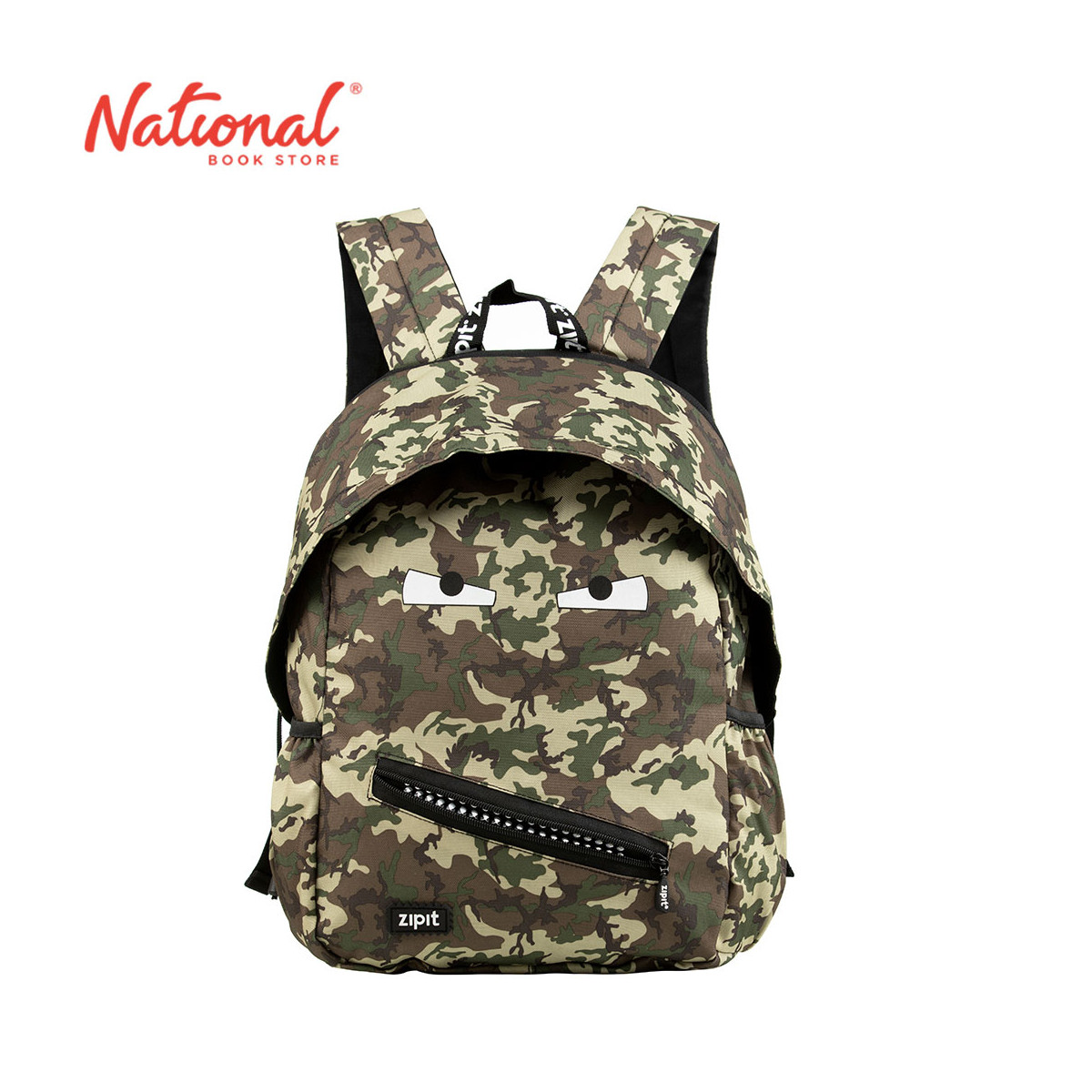 Zipit Grillz Backpack ZBPL-GR-N6 Camo, Green - School Bags