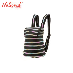 Zipit Zipper Backpack ZBPL-10 Black and Rainbow Teeth -...