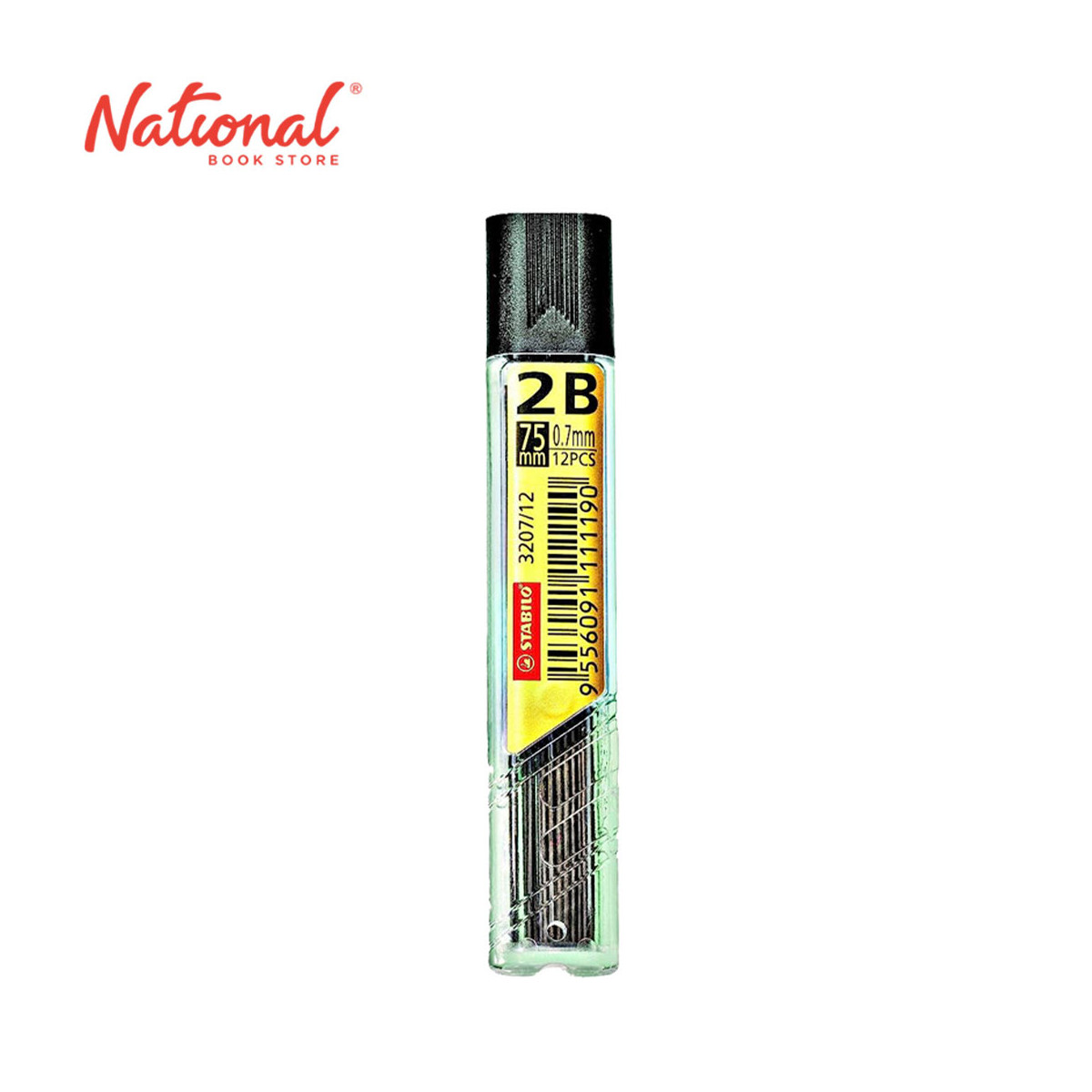 Stabilo Lead Pencil Hi-Polymer 2B 0.7mm 12's 3207 - Drawing & Technical Supplies