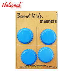 Magnet Button 4s Bottle Cap Design, Blue - Filing Supplies