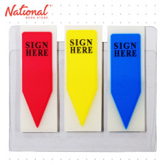 Scripti Tape Flag - Sign Here, Neon Z Type - School & Office Supplies