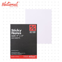 Best Buy Sticky Notes 3x4 inches 100 sheets Yellow, White, Green - School Supplies - Note Pads
